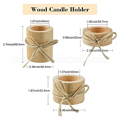 Holzkerzenhalter&nbsp;DJEW-CJC0002-02