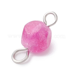 Natürliche bunte Turmalin Würfel Verbinder Charms&nbsp;PALLOY-JF04323-01