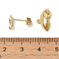 Accesorios para pendientes de acero inoxidable 304 con revestimiento iónico (IP)&nbsp;STAS-I206-52G