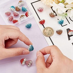 20 stücke 4 farben polymer clay strass perlen&nbsp;RB-AR0003-17