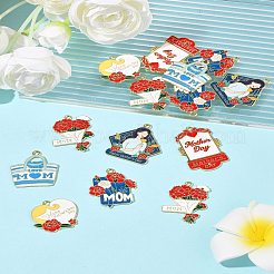 24 pendentif en alliage émaillé pour la fête des mères&nbsp;FIND-FS0003-90