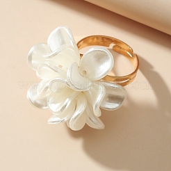 Fingerringe aus Acryl mit Blumen&nbsp;PW-WG79C3E-01