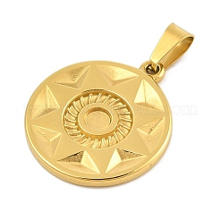 Placcatura ionica (ip) 304 ciondolo in acciaio inossidabile con strass&nbsp;STAS-D112-11G