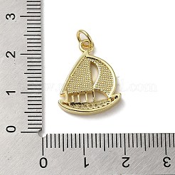 Colgante micropavé cubic zirconia de latón&nbsp;KK-Q808-06G