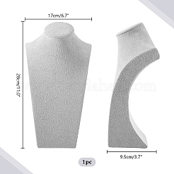 Präsentationsständer für Halsketten aus Faserplatte und Flanell&nbsp;ODIS-WH0061-38A
