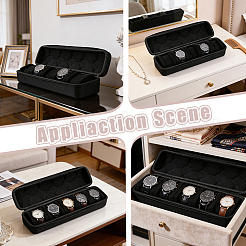 Pochettes de rangement pour montres en EVA à 5 emplacement&nbsp;ABAG-WH0063-113B