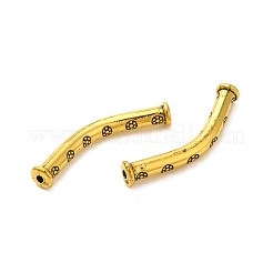 Perline tubolari intagliate in lega in stile tibetano&nbsp;FIND-Z063-35AG