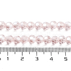 Chapelets de perles en verre transparent électrolytique&nbsp;LS-EGLA-A035-T6mm-A20