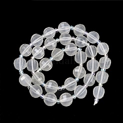 Hilos de abalorios de jade blanco natural&nbsp;G-G182-B21-05