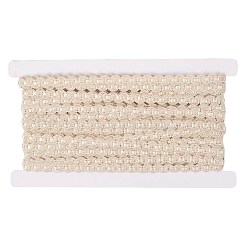 Ruban de dentelle tressée en nylon&nbsp;SRIB-WH0006-25A
