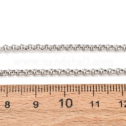 Colliers à maillons rolo/à pois en acier inoxydable 304 de 2.5 mm&nbsp;SA-CBA4160-23P