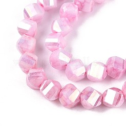 Fili di perle di vetro galvanizzate anti-ossidazione&nbsp;GLAA-T025-6mm-14F