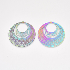 Pendentifs en filigrane d'acier inoxydable 304 avec placage ionique (IP)&nbsp;X-STAS-S108-42