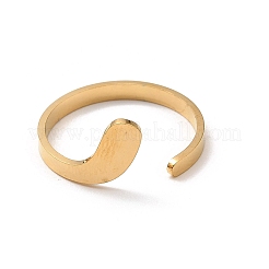 Anneaux de manchette ouverts en acier inoxydable 304&nbsp;RJEW-Q808-02A-G