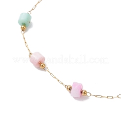 Bracciali a maglie a colonna in acciaio inossidabile 304 e conchiglia per donna&nbsp;BJEW-JB12380