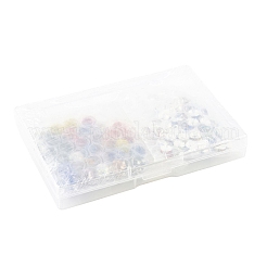 30 Stück 10 Farben Polymer Clay Strass & 70 Stück 10 Farben Messing Strass Abstandsperlen Zubehörse Kits&nbsp;DIY-FS0010-52