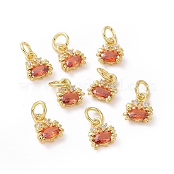 Pendentifs en laiton avec zircone cubique&nbsp;ZIRC-O041-03G