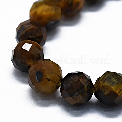 Fili di perline di occhio di tigre naturale&nbsp;G-G927-30