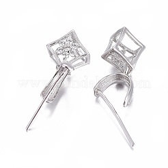925 colgante de plata de ley chapado en rodio antideslustre con pasadores&nbsp;STER-L058-020P