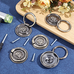 Tirador de cajón de aleación de zinc con forma de flor&nbsp;FIND-WH0366-397AB-01