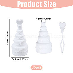 Bouteille à bulles en plastique en forme de gâteau&nbsp;AJEW-WH0752-234B