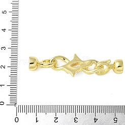 Messing Micro Pave klare Zirkonia Falte über Verschlüsse&nbsp;KK-P290-17G