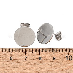 Ohrstecker-Beschläge aus Edelstahl 304&nbsp;STAS-H436-21P-05