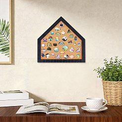 Plateau en liège pour présentoir de bijoux à broche mural&nbsp;AJEW-WH0554-68F