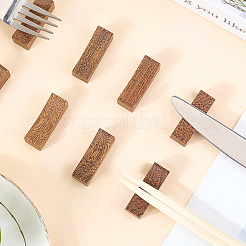 Repose-baguettes en bois support pour cuillère à dîner support pour couteau et fourchette&nbsp;DJEW-CP0001-42B