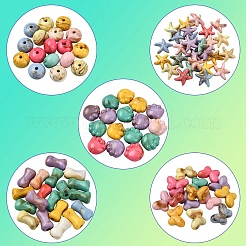 150pcs 5 Arten Acrylperlen&nbsp;SACR-YW0002-08
