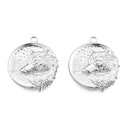 Pendentifs en acier inoxydable 201 anti-ternissement&nbsp;STAS-N098-267P