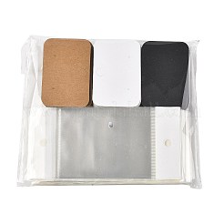 90 Stück 3 farbige Schmuckpräsentationskarten aus Papier für Ohrringe&nbsp;CDIS-FS0001-30