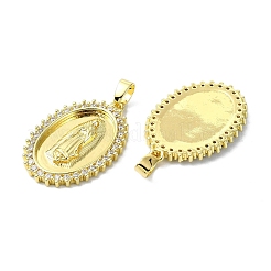 Gestell Messing micro ebnen Zirkonia Anhänger&nbsp;KK-R157-14B-G