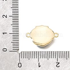 Verbindungsstücke aus Messing mit natürlicher Paua-Muschel&nbsp;KK-N289-24G