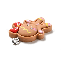 Pendentifs de noël en résine opaque&nbsp;X-RESI-G043-B09