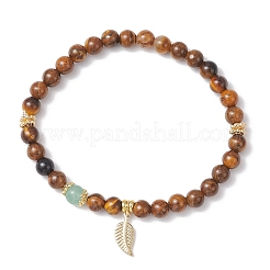 Natürlichen Tigerauge Stretch-Armbänder&nbsp;BJEW-JB11962-01