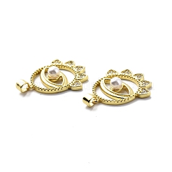Pendenti in ottone con zirconi chiari&nbsp;KK-G446-14G