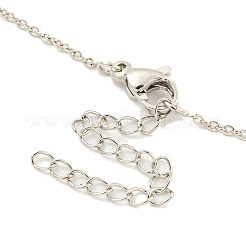 Collane ciondolo in ottone&nbsp;NJEW-Z032-02P