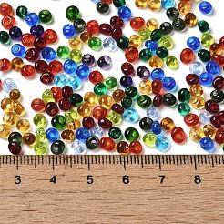 Perles de rocaille en verre de couleurs transparentes&nbsp;X1-SEED-P006-02A-03