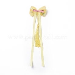 Fermaglio per capelli in alligatore a nastro lungo bowknot&nbsp;PHAR-D013-03B