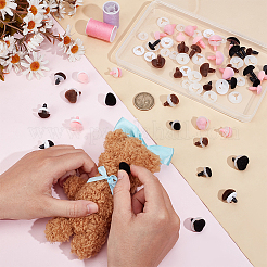 Sicherheitsauge aus Kunststoff und Samt&nbsp;DIY-PH0031-70