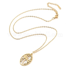 Colliers pendentifs en acier inoxydable 304&nbsp;NJEW-P306-02G