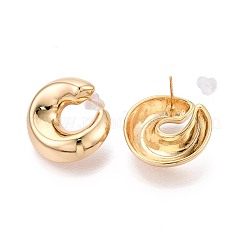 Clous d'oreilles en laiton&nbsp;EJEW-T048-13G
