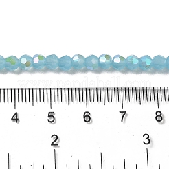 Chapelets de perles en verre imitation jade&nbsp;EGLA-A035-J4mm-L04