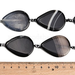 Hebras de ágata natural / cuentas de ágata rayada&nbsp;GG-CBAE0EB-01A-02