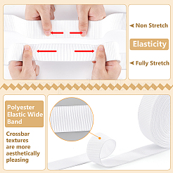 Bande élastique large en polyester de 10 mètre&nbsp;EW-BC0001-07B