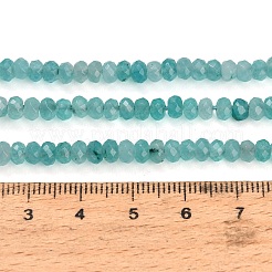 Gefärbt natürlichen weißen Jade Perlen Stränge&nbsp;GG-CBAF9EE-A03-3x4mm