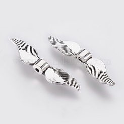 Ttibetischen Stil Legierung Flügel Perlen&nbsp;TIBEB-6146-AS-LF