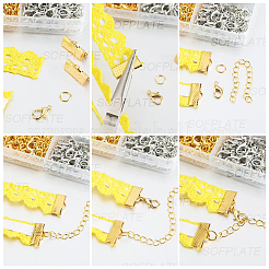 Kit fai da te per realizzare portachiavi e gioielli con le dita&nbsp;DIY-SP0003-17