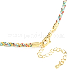 Creazione di collane in cordoncino di policotone intrecciato&nbsp;MAK-F038-B18-G